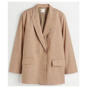 H&M Double Breasted Tan Blazer